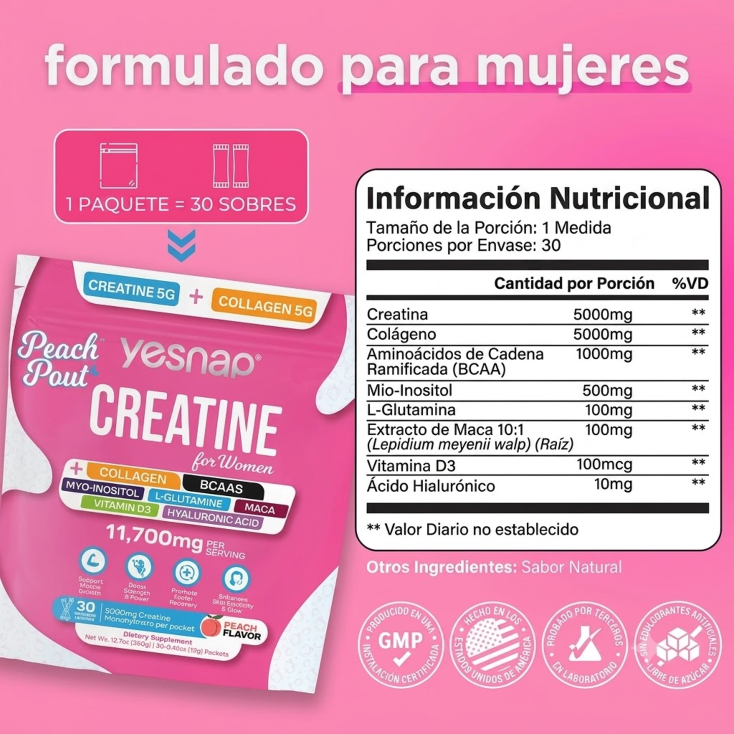 Elúviya® – Creatina + Colágeno para Mujer | Más Fuerza y Glúteos Firmes