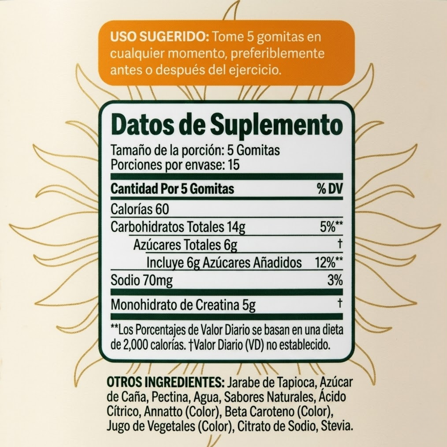 Elúviya® – Creatina en Gomitas | Máxima Fuerza, Energía y Volumen en Glúteos