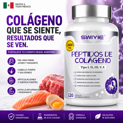 Elúviya® – Colágeno I, II, III, V y X | Más Firmeza, Fuerza y Confianza