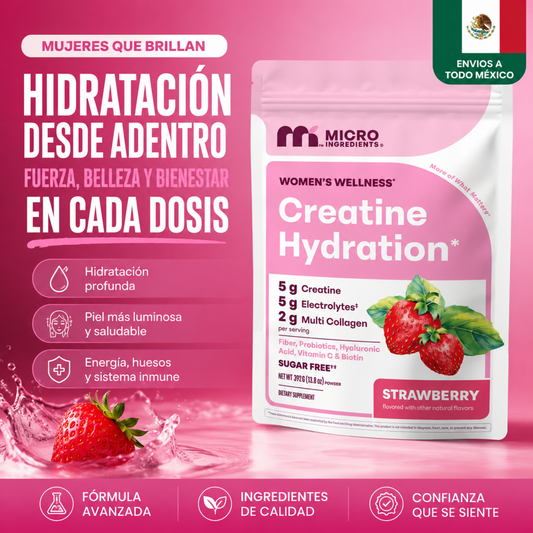 Elúviya® – Creatine Hydration | Más Fuerza, Hidratación y Rendimiento para Mujeres
