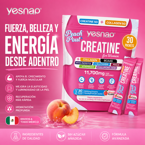 Elúviya® – Creatina + Colágeno para Mujer | Más Fuerza y Glúteos Firmes