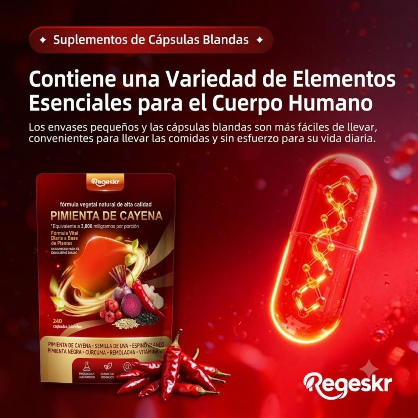 Elúviya® – Cayenne Pepper | Activa Tu Metabolismo y Deja de Sentirte Pesado
