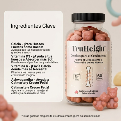 Elúviya® - Growth Gummies | Apoya su Estatura, Huesos y Desarrollo