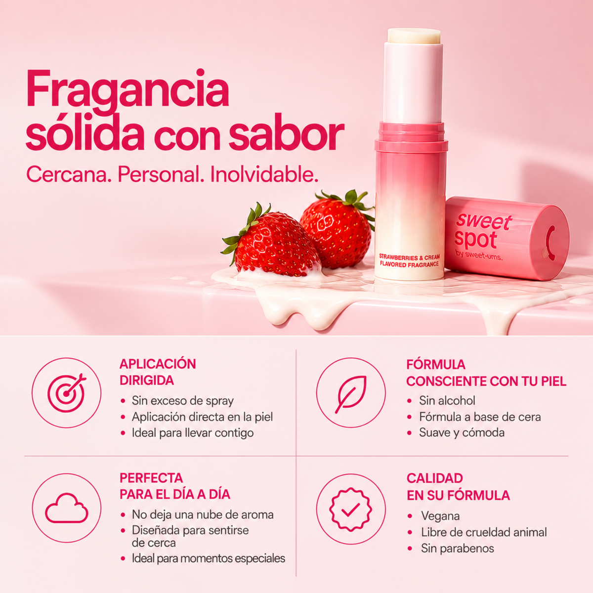 Sweet Spot Fragancia Sólida | Dulce, Coqueta e Inolvidable