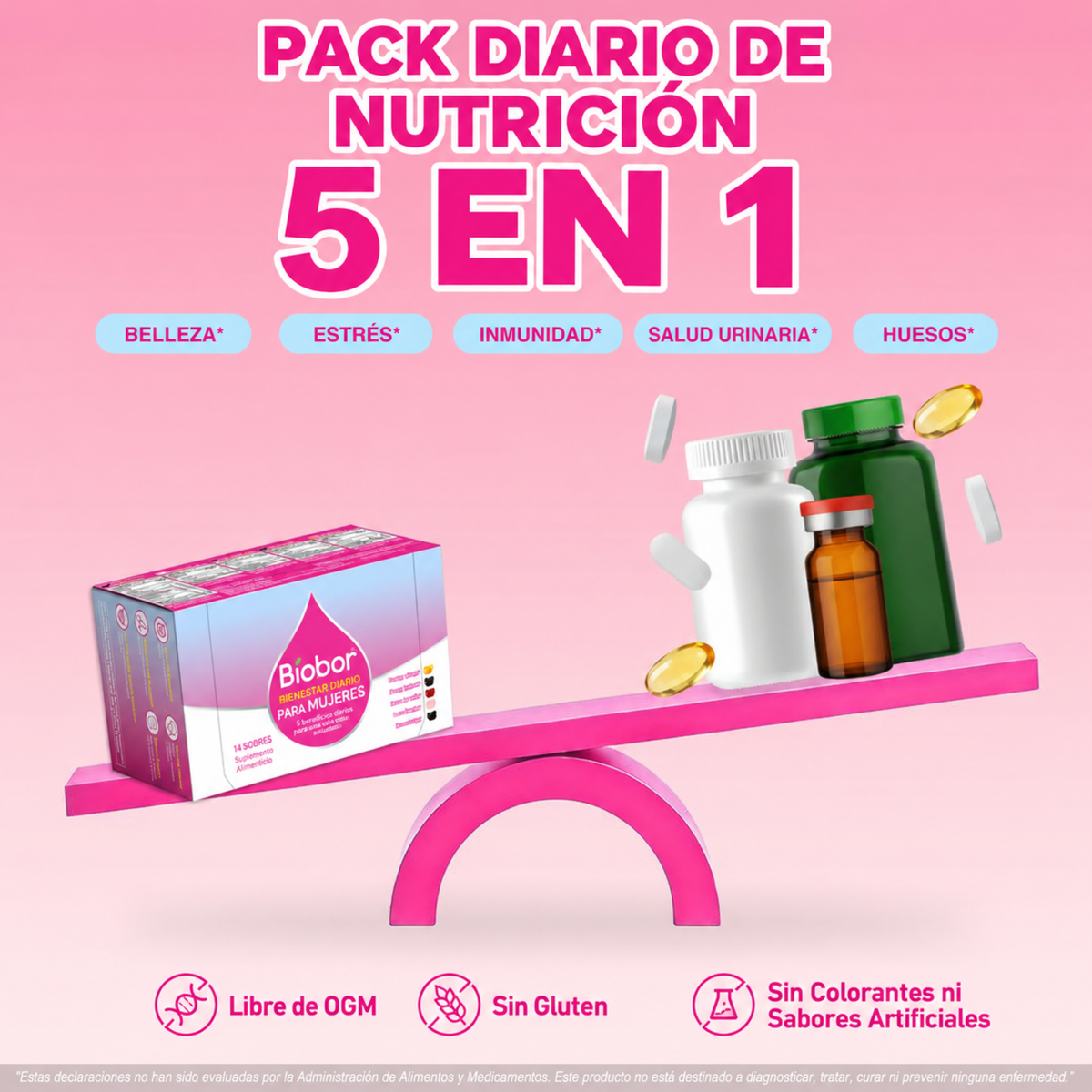 Gomitas 5 en 1 para Mujer| Energía, Estrés, Belleza y Bienestar