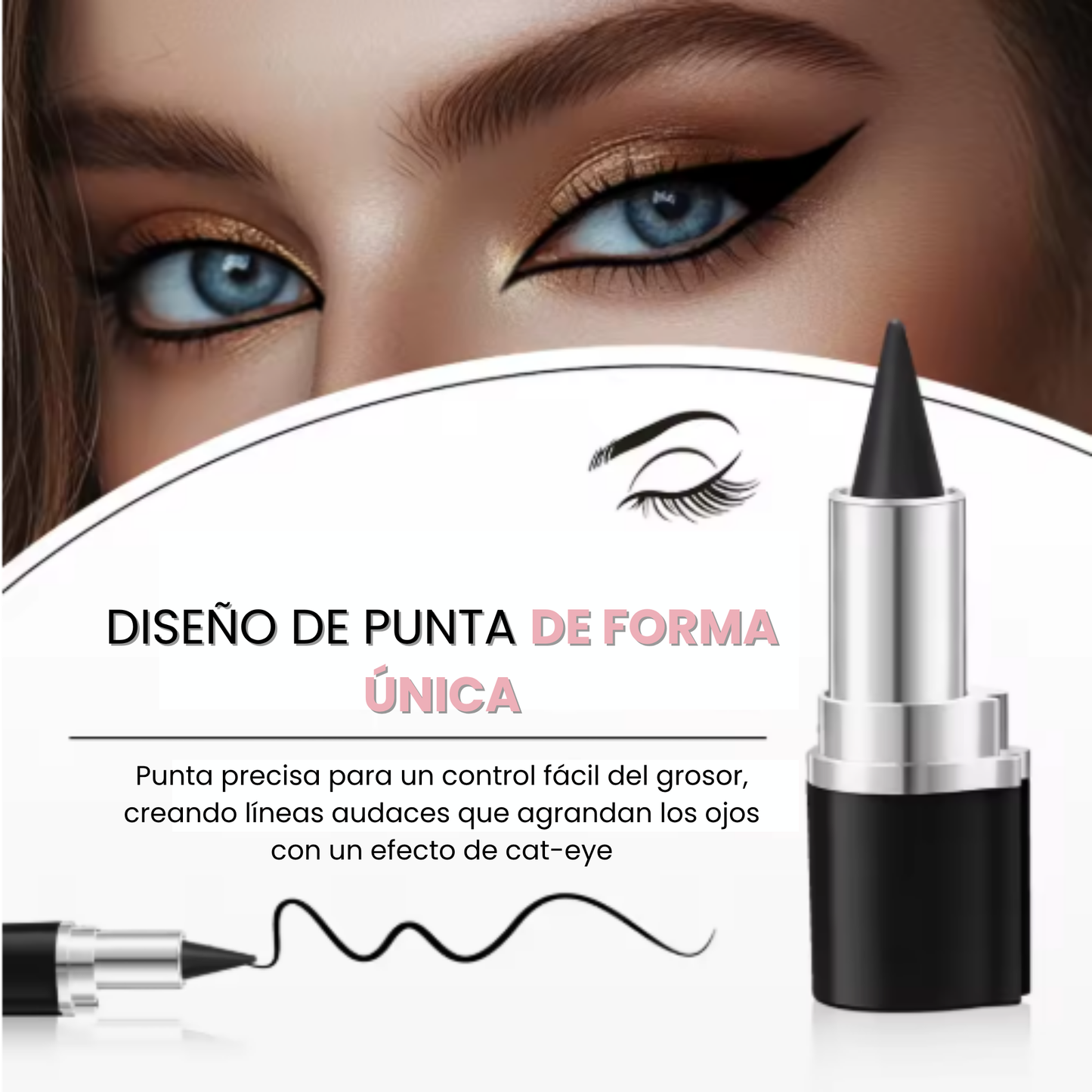 Delineador en Gel 2x1 - Para un Delineado Perfecto