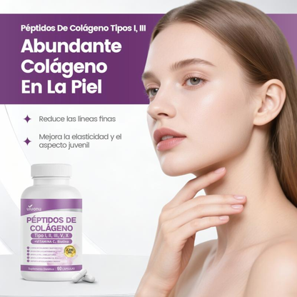 Elúviya® – Colágeno 5 en 1 | Cabello Fuerte, Piel Firme y Uñas Resistentes