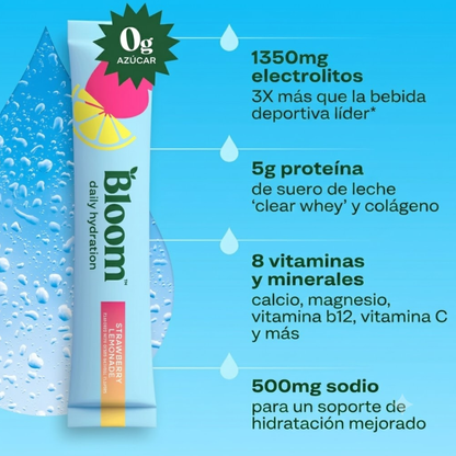Elúviya® – Hydration Sticks Fresa-Limón | Más Hidratación, Energía y Recuperación