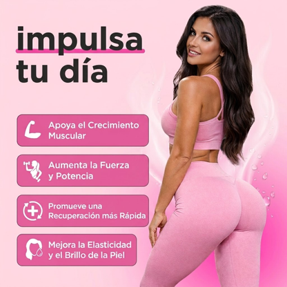 Elúviya® – Creatina + Colágeno para Mujer | Más Fuerza y Glúteos Firmes