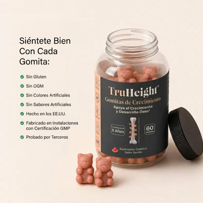 Elúviya® - Growth Gummies | Apoya su Estatura, Huesos y Desarrollo