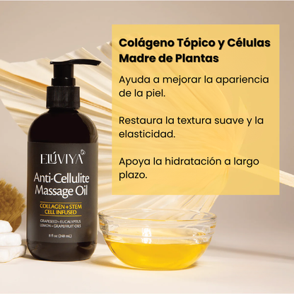 Elúviya® - Aceite Anticelulítico 240 ml: Piel Más Suave y Tonificada