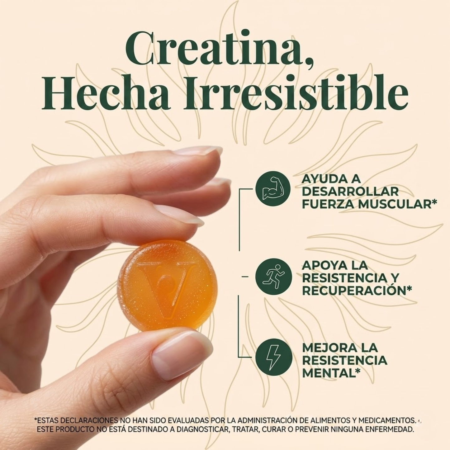Elúviya® – Creatina en Gomitas | Máxima Fuerza, Energía y Volumen en Glúteos