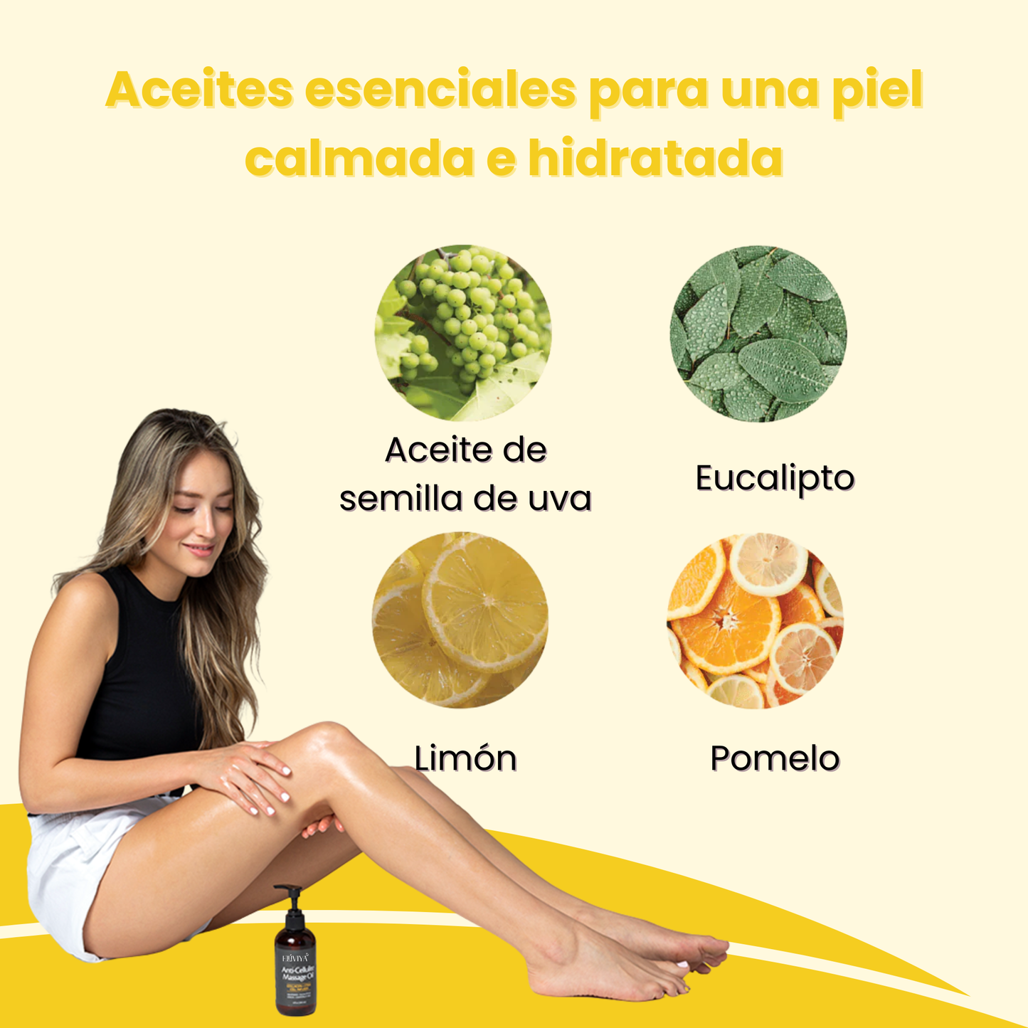 Elúviya® - Aceite Anticelulítico 240 ml: Piel Más Suave y Tonificada