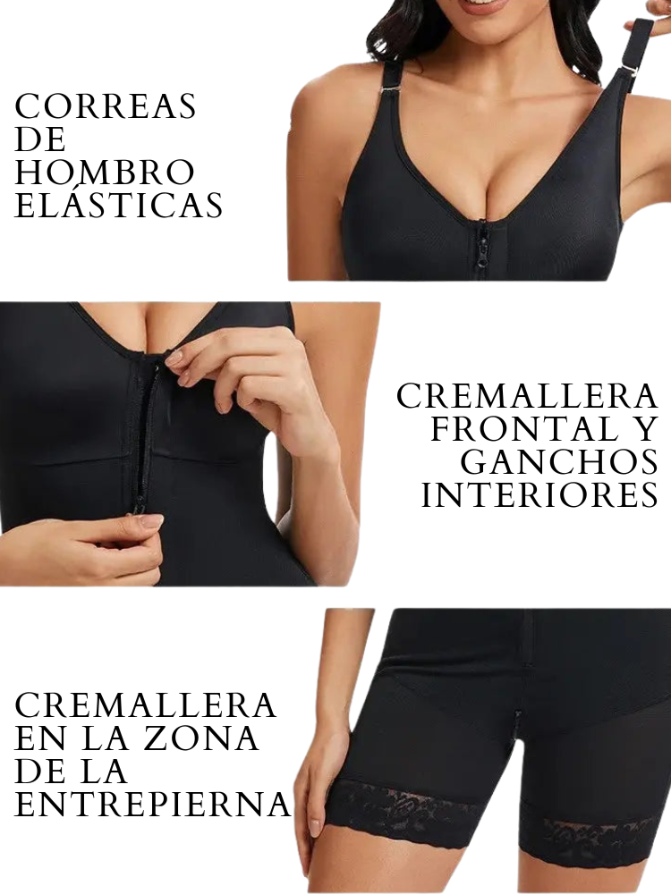 Body Moldeador con Control Abdominal y Cremallera