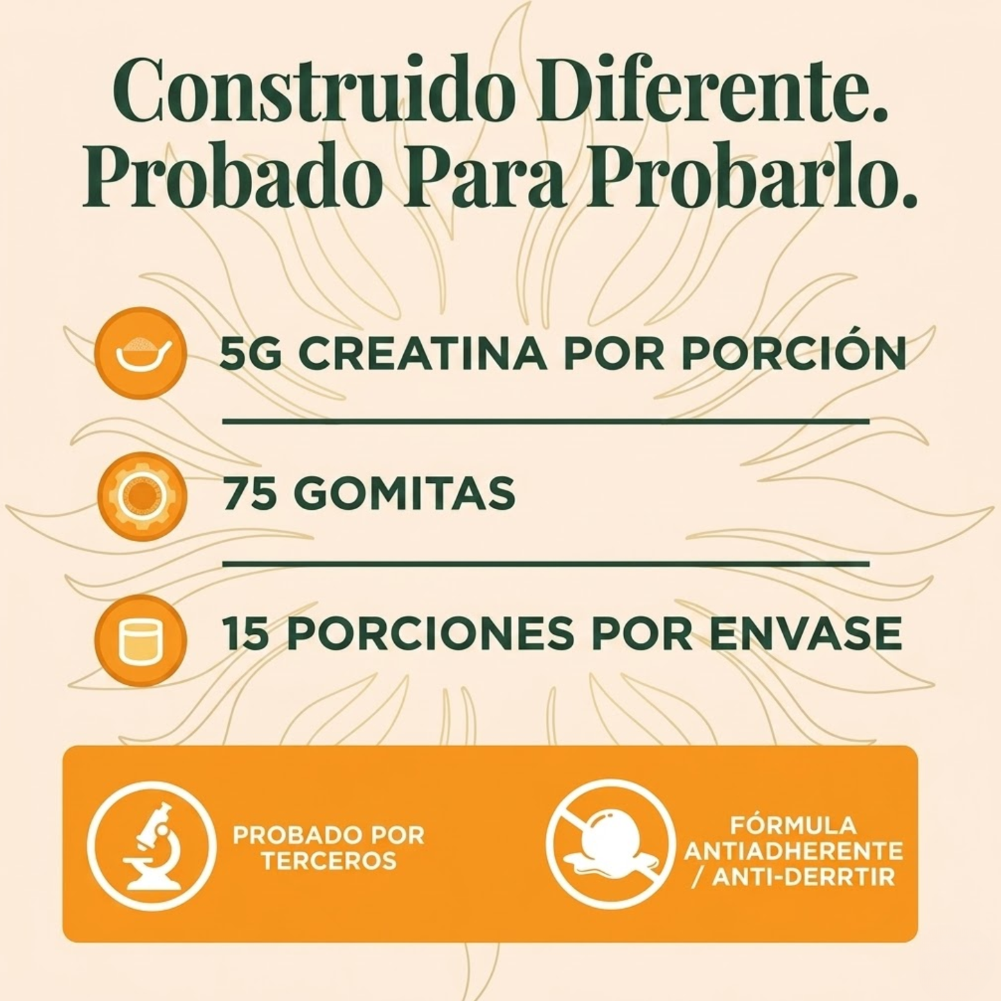 Elúviya® – Creatina en Gomitas | Máxima Fuerza, Energía y Volumen en Glúteos