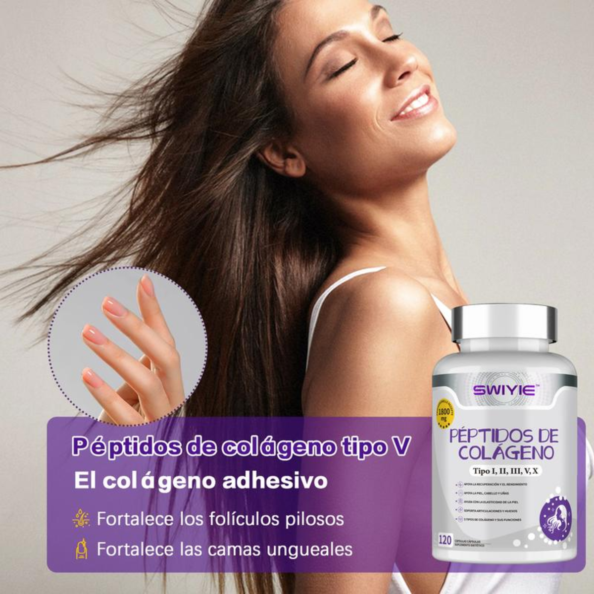 Elúviya® – Colágeno I, II, III, V y X | Más Firmeza, Fuerza y Confianza