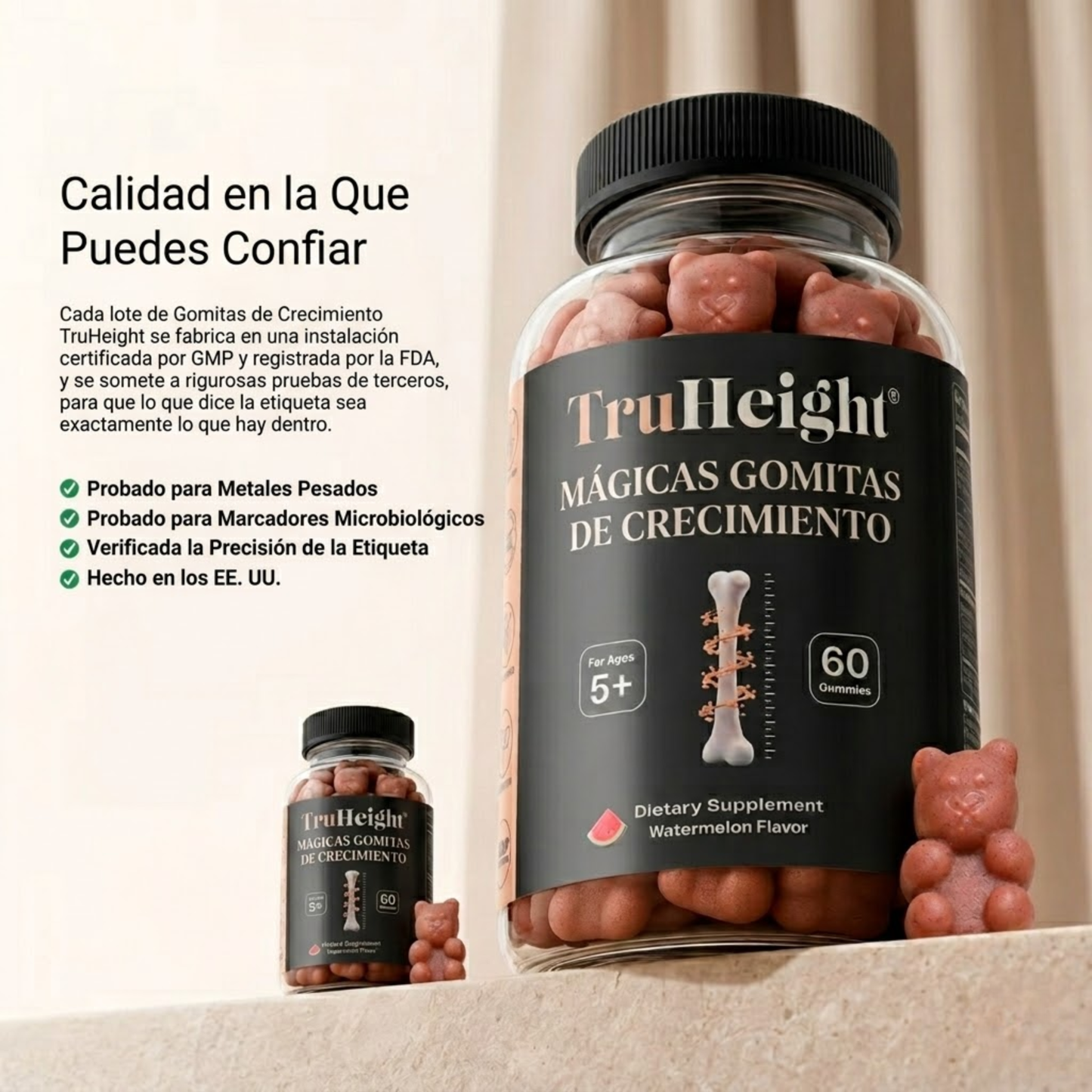 Elúviya® - Growth Gummies | Apoya su Estatura, Huesos y Desarrollo