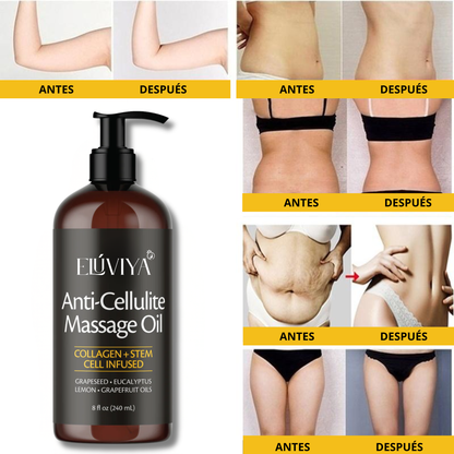 Elúviya® - Aceite Anticelulítico 240 ml: Piel Más Suave y Tonificada