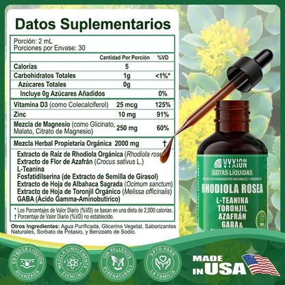 VYXION Organic 10 in 1 Rhodiola Rosea Liquid Drops