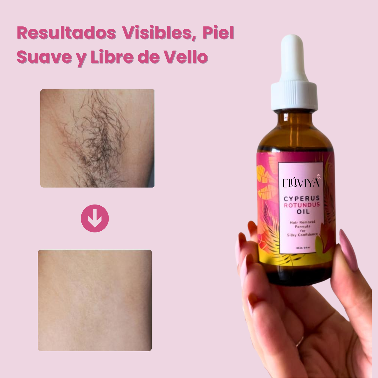 Elúviya® - Cyperus Rotundus Oil: Olvídate de la Irritación y Vello No Deseado