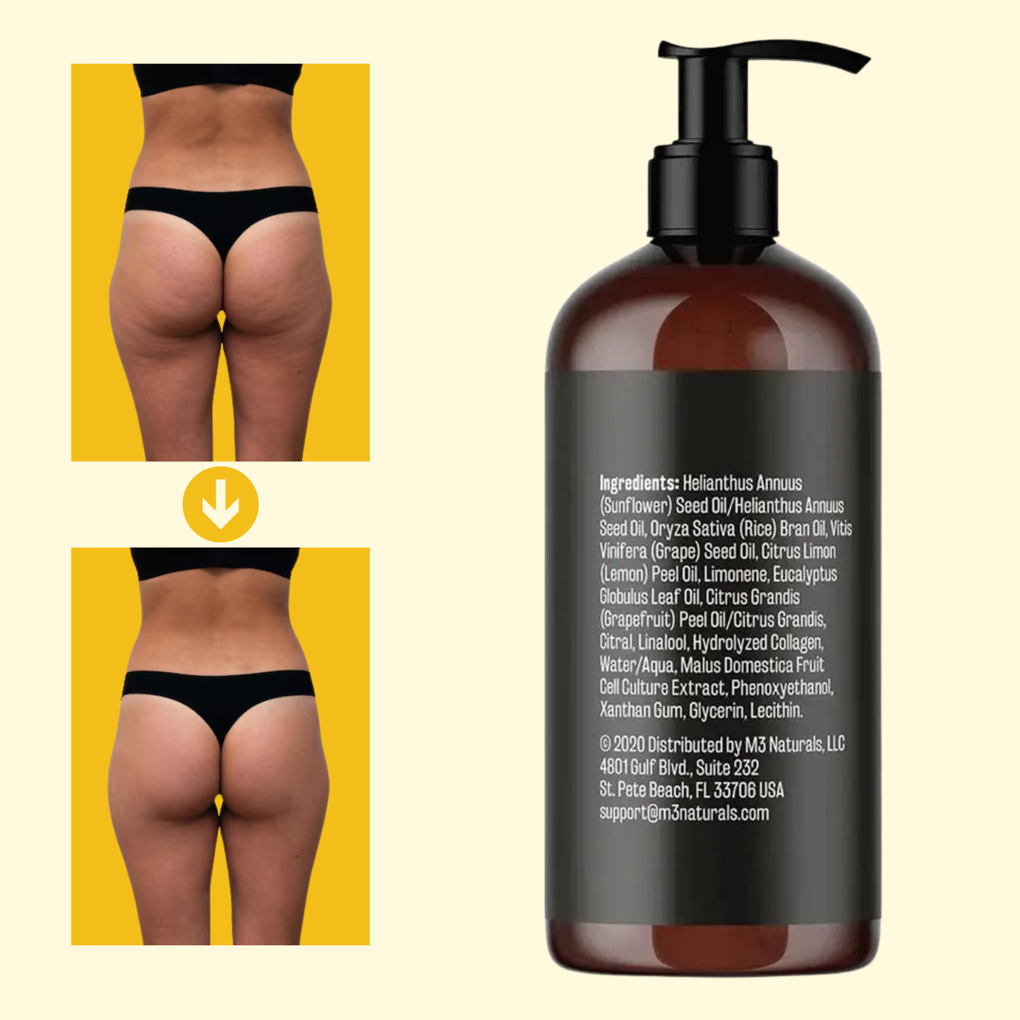 Elúviya® - Aceite Anticelulítico 240 ml: Piel Más Suave y Tonificada