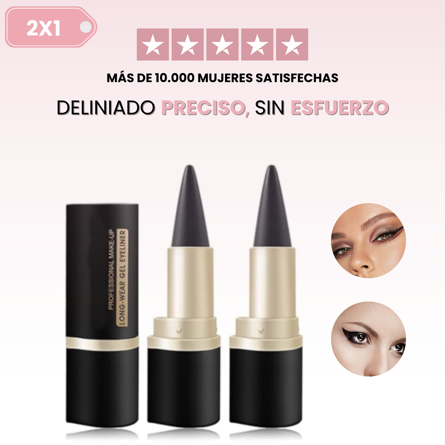 Delineador en Gel 2x1 - Para un Delineado Perfecto